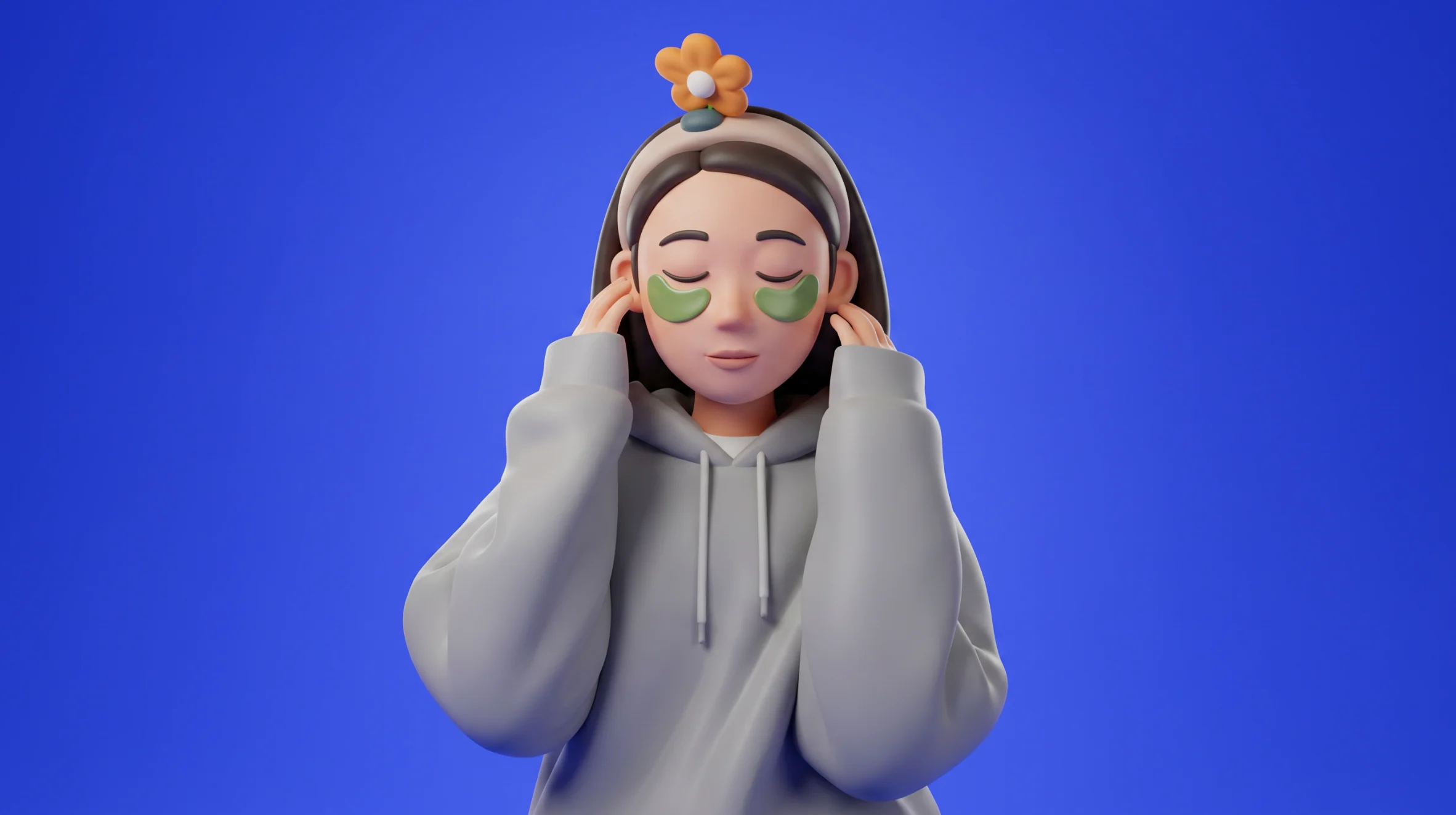 Image-gen iteration — early pass with a more cartoonish facial structure